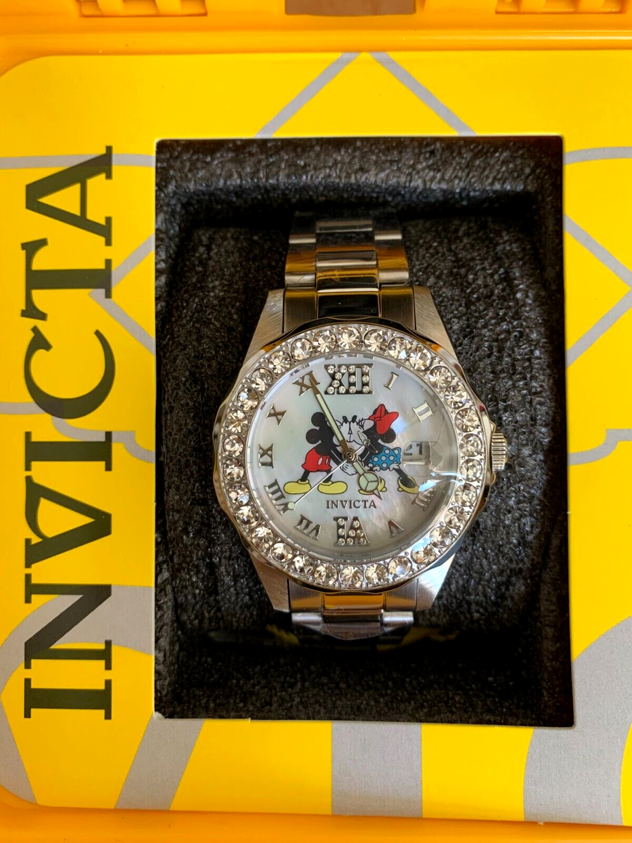 New Women's Invicta Disney Mickey & Minnie Kissing Limited Edition