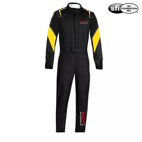 Move Extra-Light MR-80 SFI 3.2A/5 Double Layer Nomex Auto Car racing Suit Yellow - Foto 1 di 4