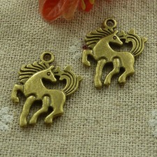 Free Ship 70 pcs Antique bronze Horse charms 20X15mm L-2898