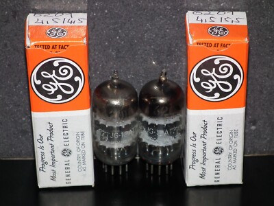 Paire De Tubes GE 6201 / 12AT7WA / ECC81 - Triple Mica, Testés Fort Sur Maxi-Pré - Occasion