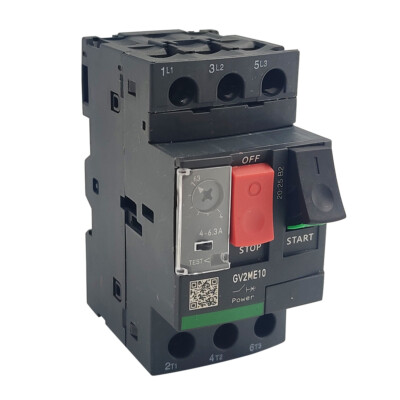 NEW GV2ME10 motor circuit breaker Deca 4A to 6.3A Manual Motor Starter Button