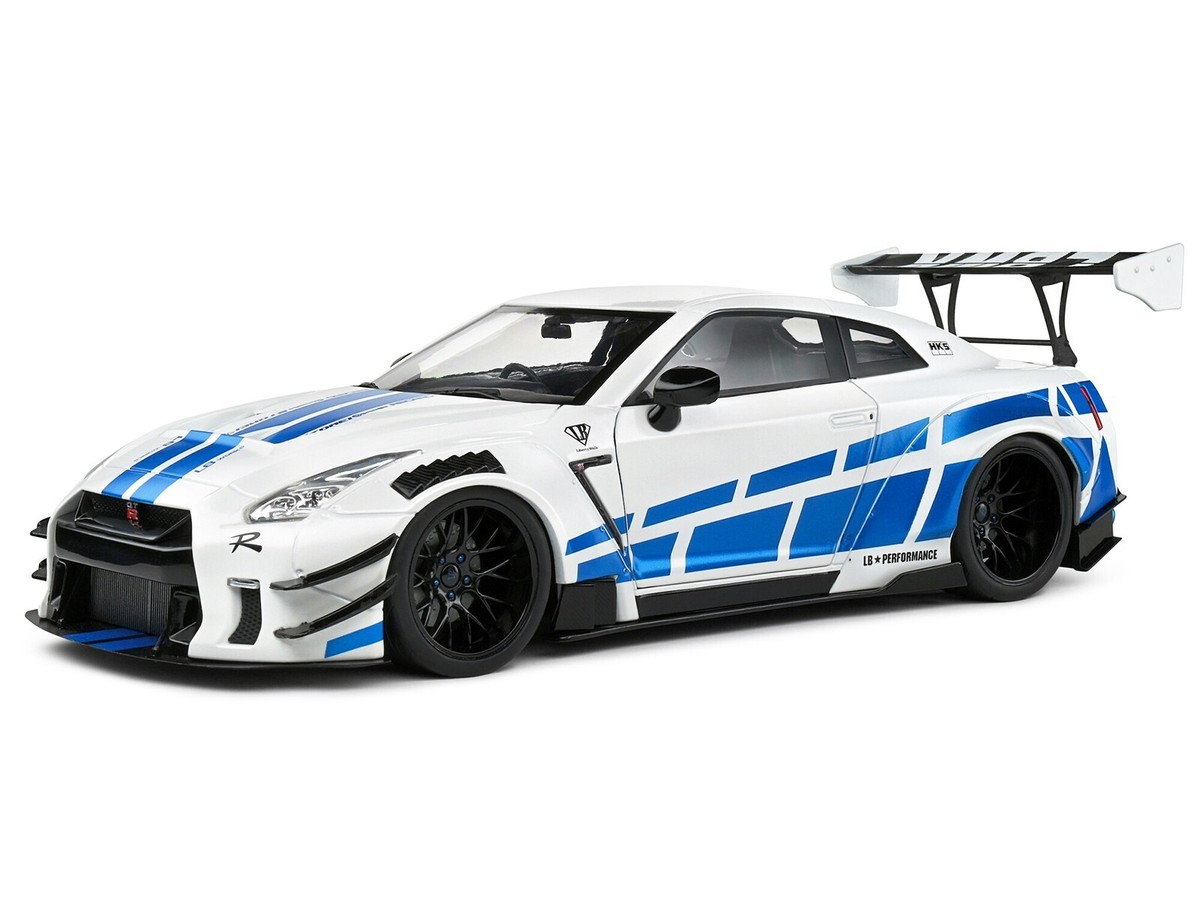 2024 NISSAN GT-R (R35) RHD LIBERTY WALK 2.0 WHITE 1/18 MODEL BY