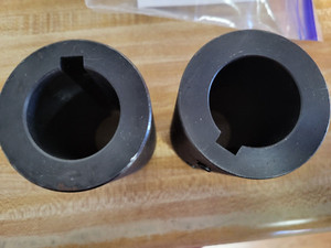 STEEL SHAFT COUPLINGS NEW SURPLUS, 1-1/2" BORE I.D - 2-1/2" O.D AND 4-1/2 LONG