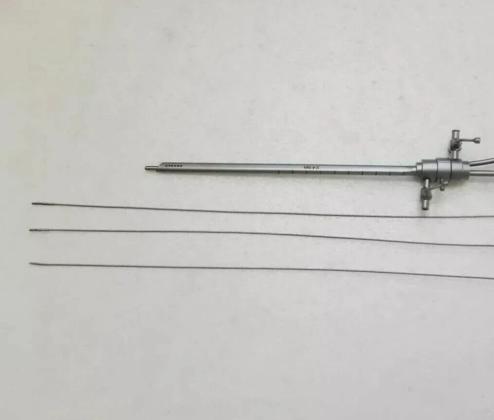 Kit de tijeras pinzas de agarre semirrígidas histeroscopia funda operativa 4 piezas 4 mm Foto 2 de 4