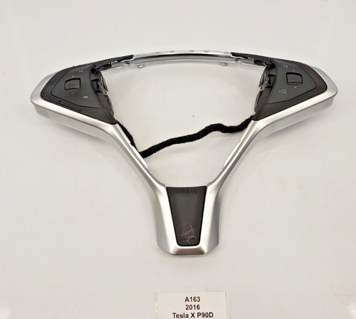 ✅ 12-20 OEM Tesla Model S X Steering Wheel Trim Cover Audio Voice Control Button