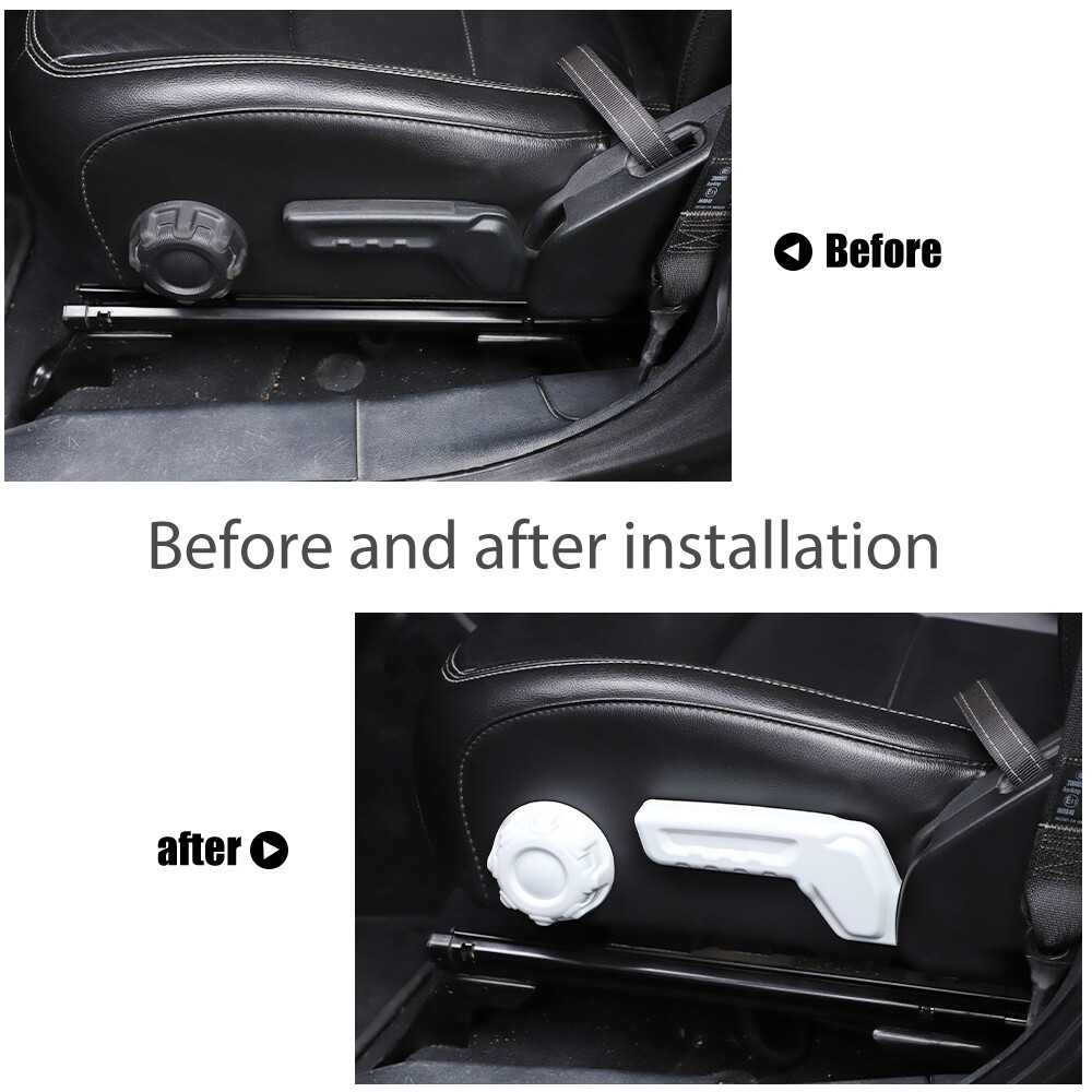 Interior Seat Adjust Handle Trim Cover Decor For Jeep Wrangler JL