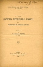 Sulla geometria differenziale assoluta delle congruenze e complessi rettilinei