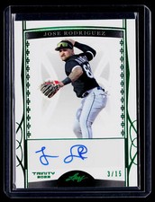 2022 Leaf Trinity Jose Rodriguez Base Auto Foil Emerald Spectrum #/15