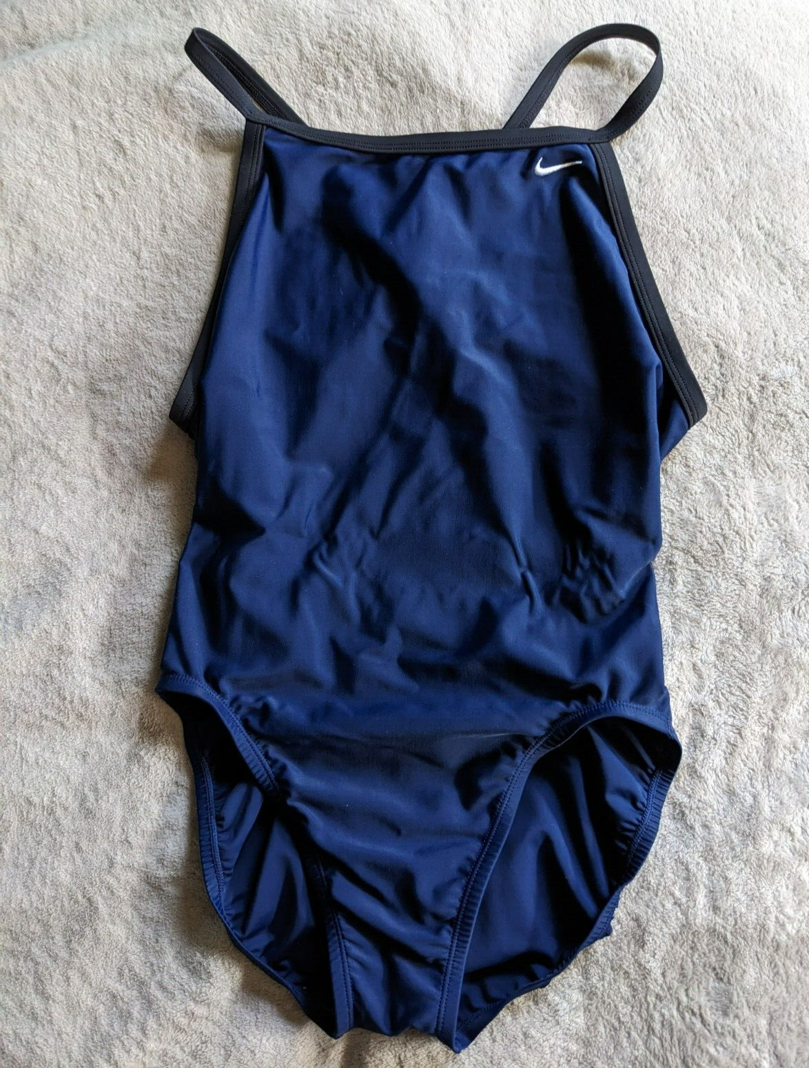 NIKE One Piece Swimsuit Womens 10 / 36 Swim Suit Blac… Gem