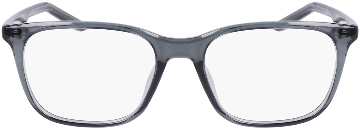 Nike 7255 034 Shiny Crystal Gray Plastic Optical Eyeglasses 