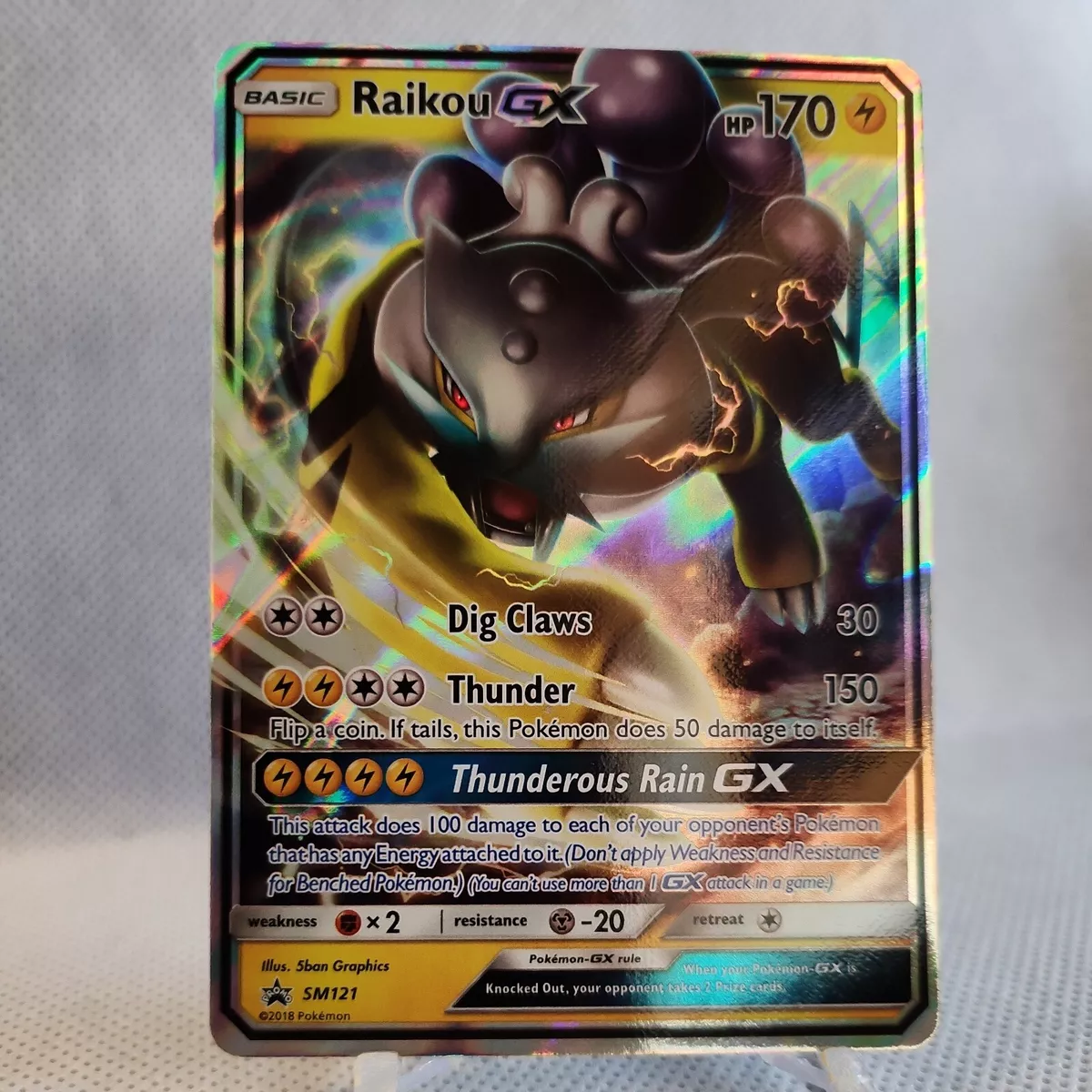 Pokemon, Toys, Raikou Gx Pokemon Card