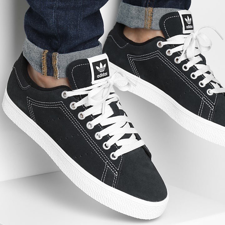 Adidas Originals Stan Smith CS Мужские кроссовки Теннисная обувь Черные кроссовки #042