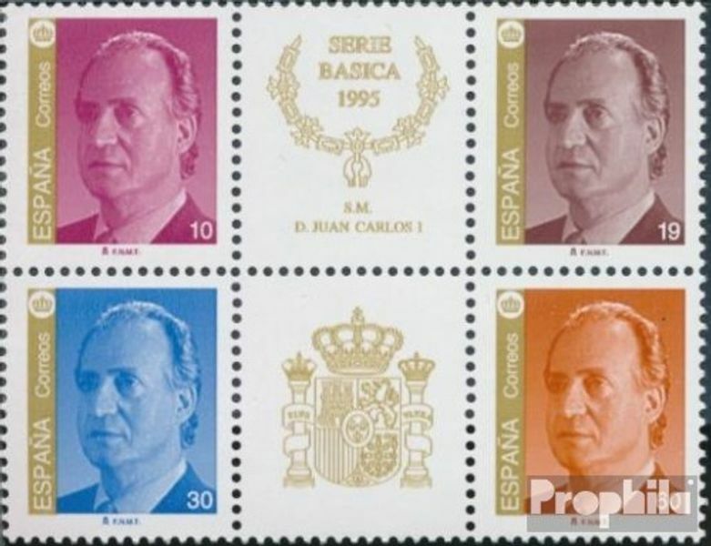 Prophila Collection Spanien Briefmarken Sechserblock (1995 Juan Carlos) - Postfrisch MNH, Sammlerstück