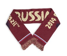 BRAND NEW 2014 FIFA World Cup Brazil Scarf Soccer RUSSIA Team Reversible
