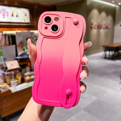 For iPhone 17 Pro Max 16 15 13  Airbag Gradient Handheld bracket Phone Case