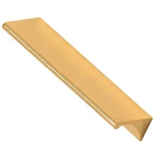 Alno A970-6-PB/NL Tab Pulls 6" Pull Unlacquered Brass