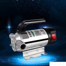 Pompa di Rifornimento Auto 50l/min Pompa Trasferimento Carburante Elettrico per Pompaggio Olio Diesel