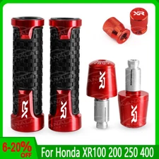 For Honda XR100 200 250 400 Handlebar Grips Handle Bar End Cap Tire Valve NEW