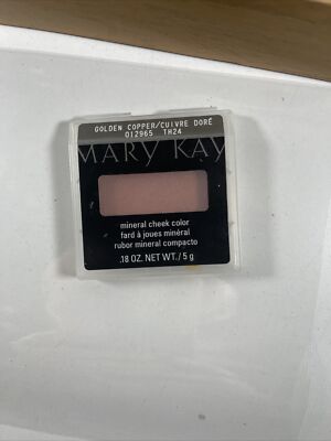 NEW OLD STOCK  MARY KAY DISCONTINUED MINERAL POWDER CHEEK COLOR GOLDEN COPPER