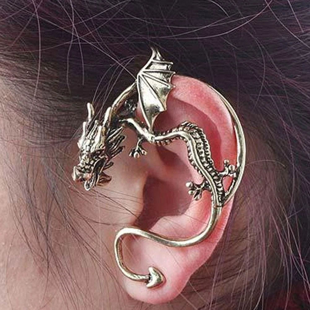 Dragon on sale earrings men