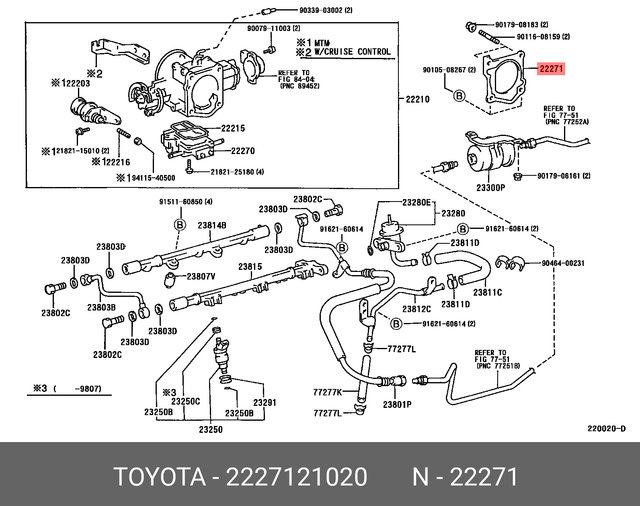 Toyota 22271 21020