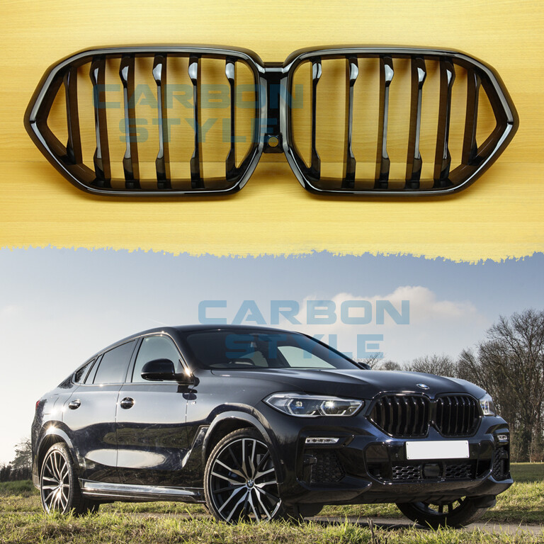 Shiny Black For BMW X-Series X6 G06 M-Performance Style Front