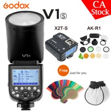 US Godox V1-S 2.4G TTL HSS Camera Flash X2T-S Transmitter AK-R1 Filter for Sony