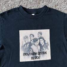 Vintage New Kids On The Block T Shirt NKOTB Adult Small Short Sleeve Dark Blue