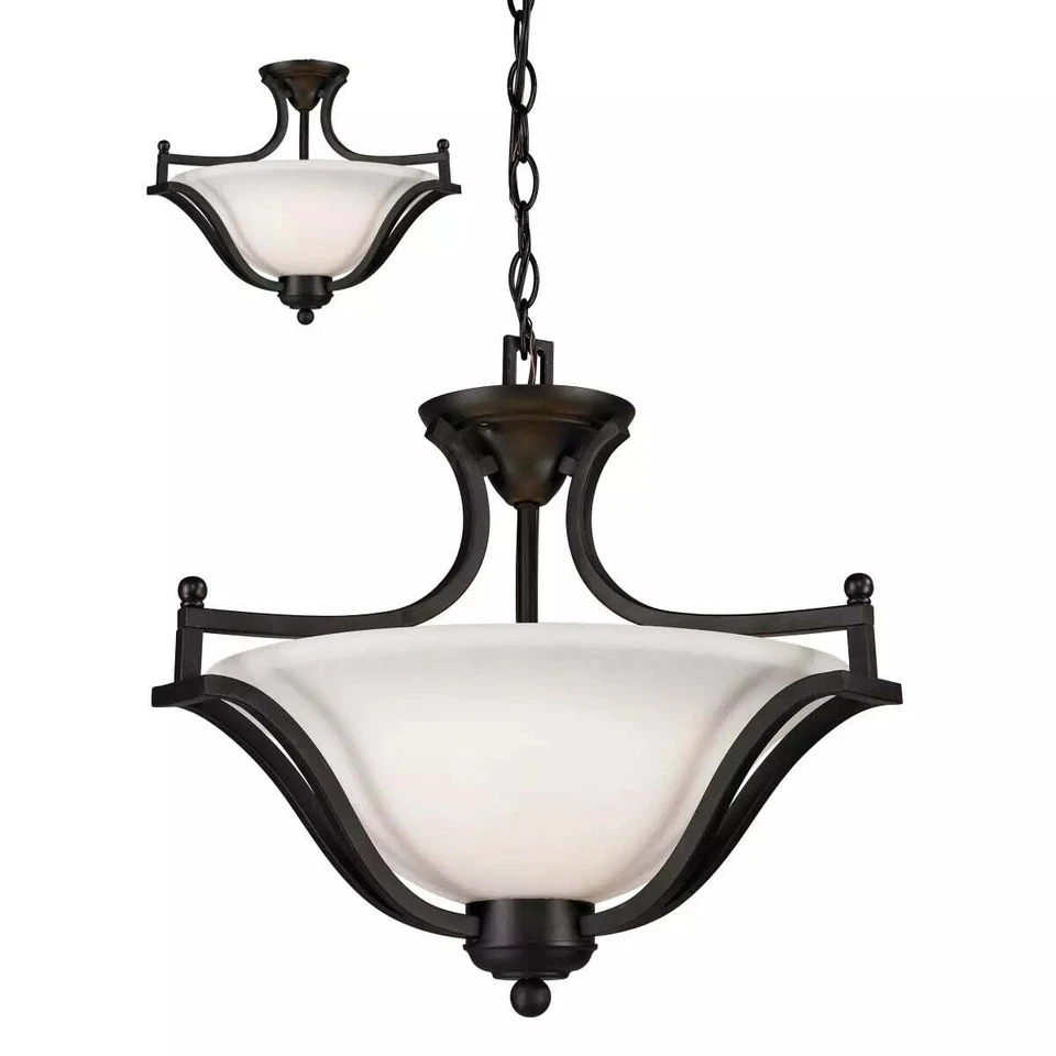 Z-Lite 703SFC-MB Lagoon Three Light Pendant, Steel Frame, Matte Black Finish - Image 2 of 4