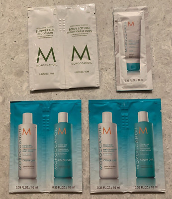 MoroccanOil Foil Samples: Mask, Shower Gel, Lotion, Shampoo, Conditioner