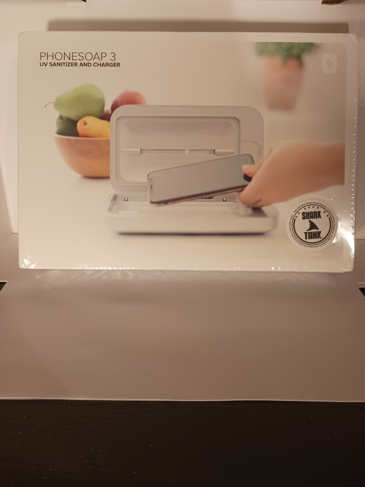 PhoneSoap 3 UV Cell Phone Sanitizer and Dual Universal Charger White