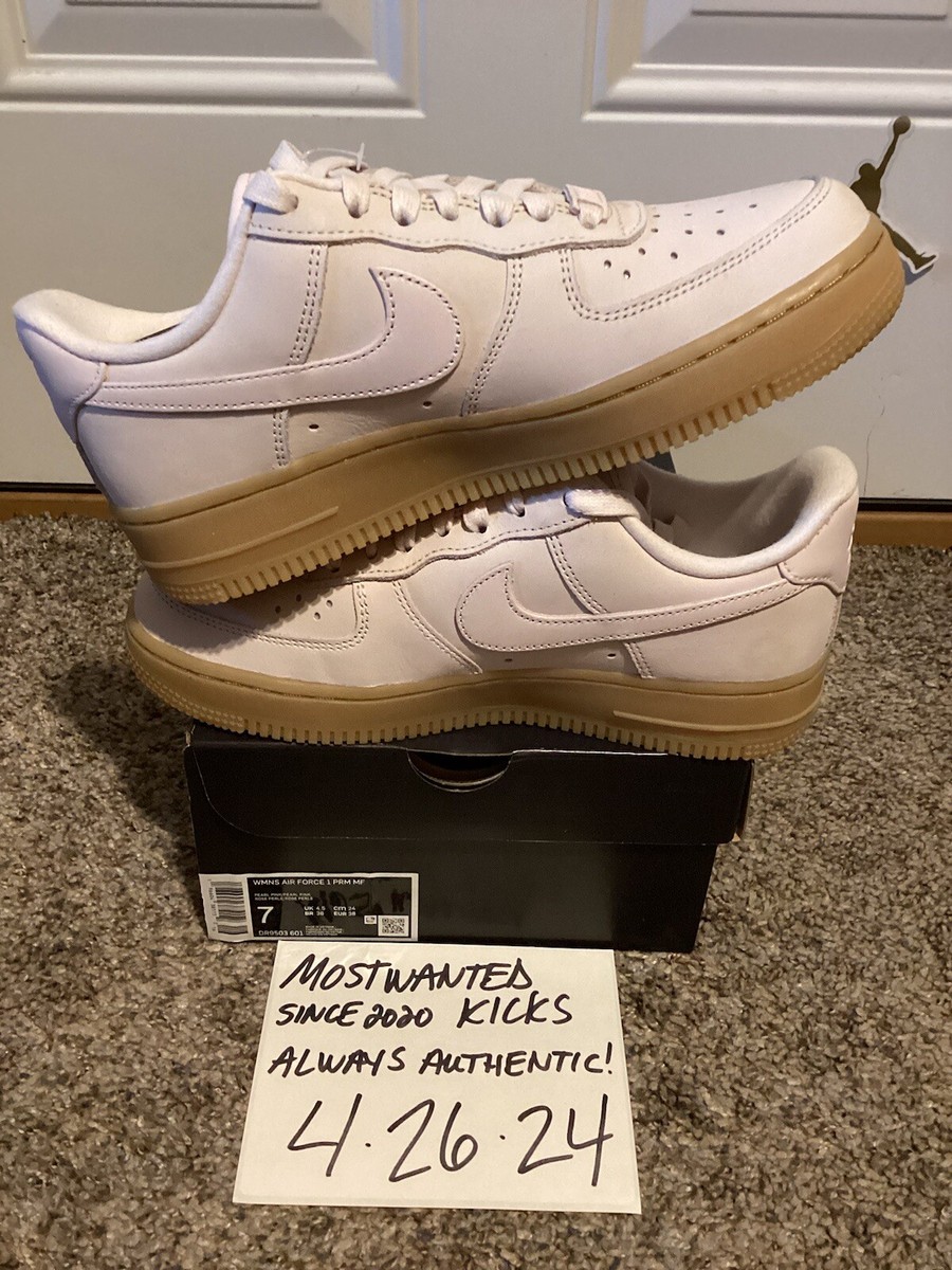 Size 7 - Nike Air Force 1 Premium Pearl Pink Gum W for sale online