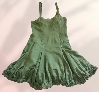 Robe Évasée vert amande Marithé & François Girbaud Élégance Raffinement - Photo 1/4