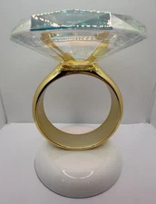 Bath & Body Works Diamond Ring Pedestal 3 Wick Candle Holder