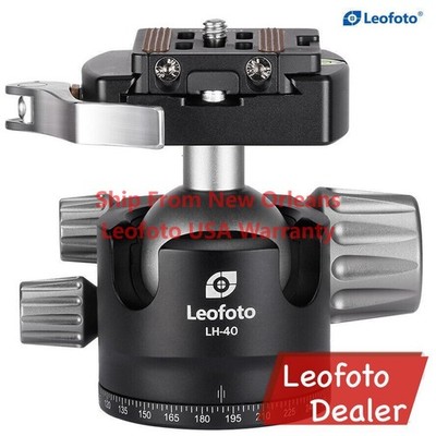 Leofoto LH-40LR Ball Head with LR-50 Lever Release Clamp /Arca