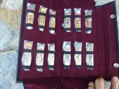 Lot Of 12 Folding Novelty Tv Cowboy Knives Complete in Wappers / case