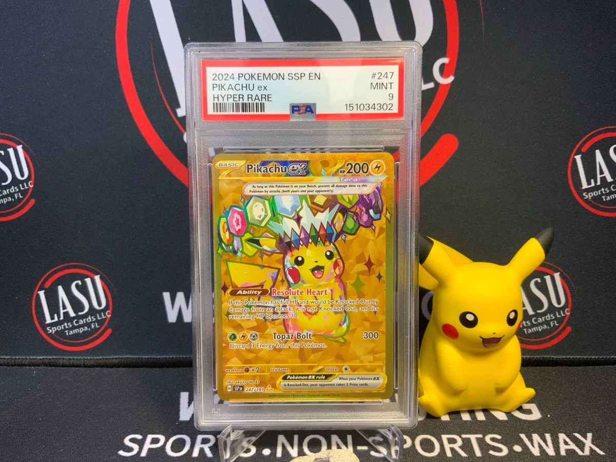 Pikachu Pokémon TCG Grade 9 Rare Individual Collectible Card Game