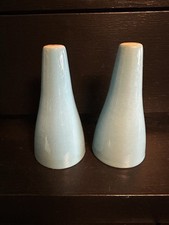 Blue Heaven, Royal China, Salt And Pepper Shakers Mid-Century Modern Vintage ￼
