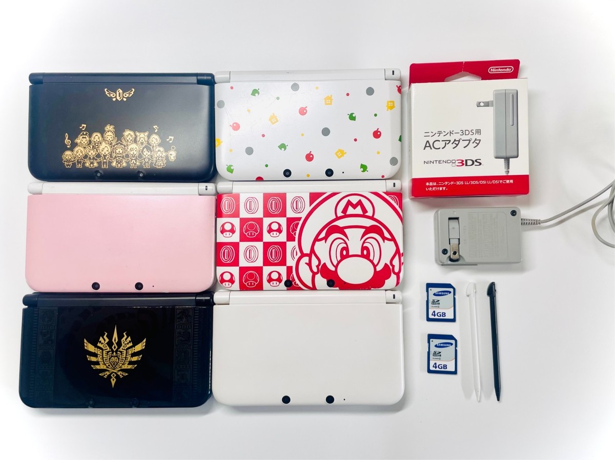 Nintendo 3DS XL LL Region Free Very good Console With charger & SD