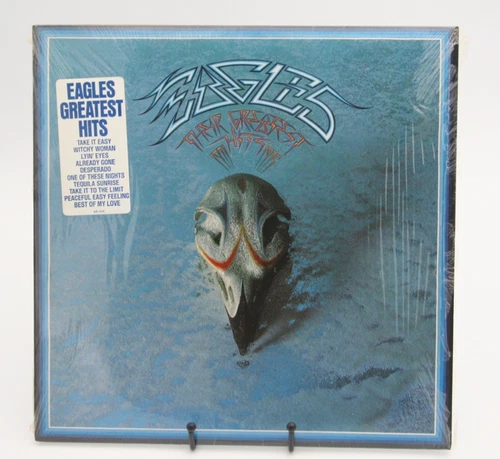 VTG Eagles Greatest Hits 1971-75 Record LP In Shrink Embossed Cover Hype Sticker