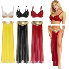 Kids Girls Sequin Sparkly Rhinestone Ballet Leotard Feather Skirted Bodysuit