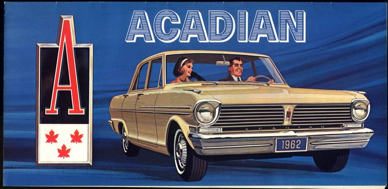 1962 Acadian CANADA sales folder Beaumont Canso Invader [Chevy II clone]