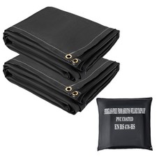 Uimoso Emergency Fire Blankets Fiberglass Welding Blanket 2 Pack Fire Blankets