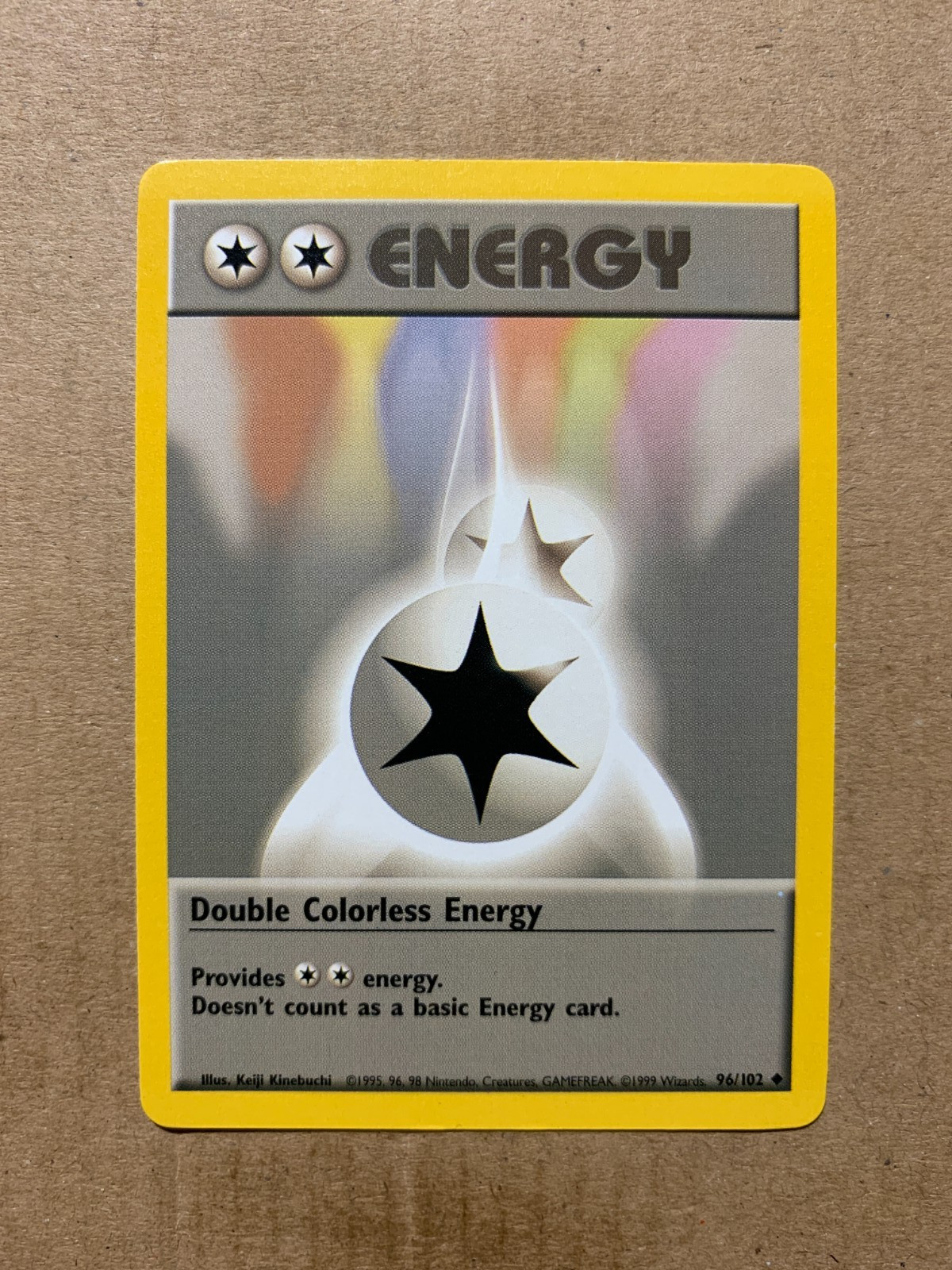 Double Colorless Energy 96/102 Base Set - Uncommon Pokemon Card - NM