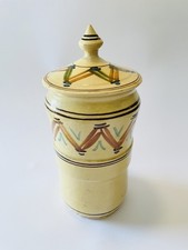 🟠 Ceramica Popolare Puglia grande e antico Albarello vaso Grottaglie Puglia