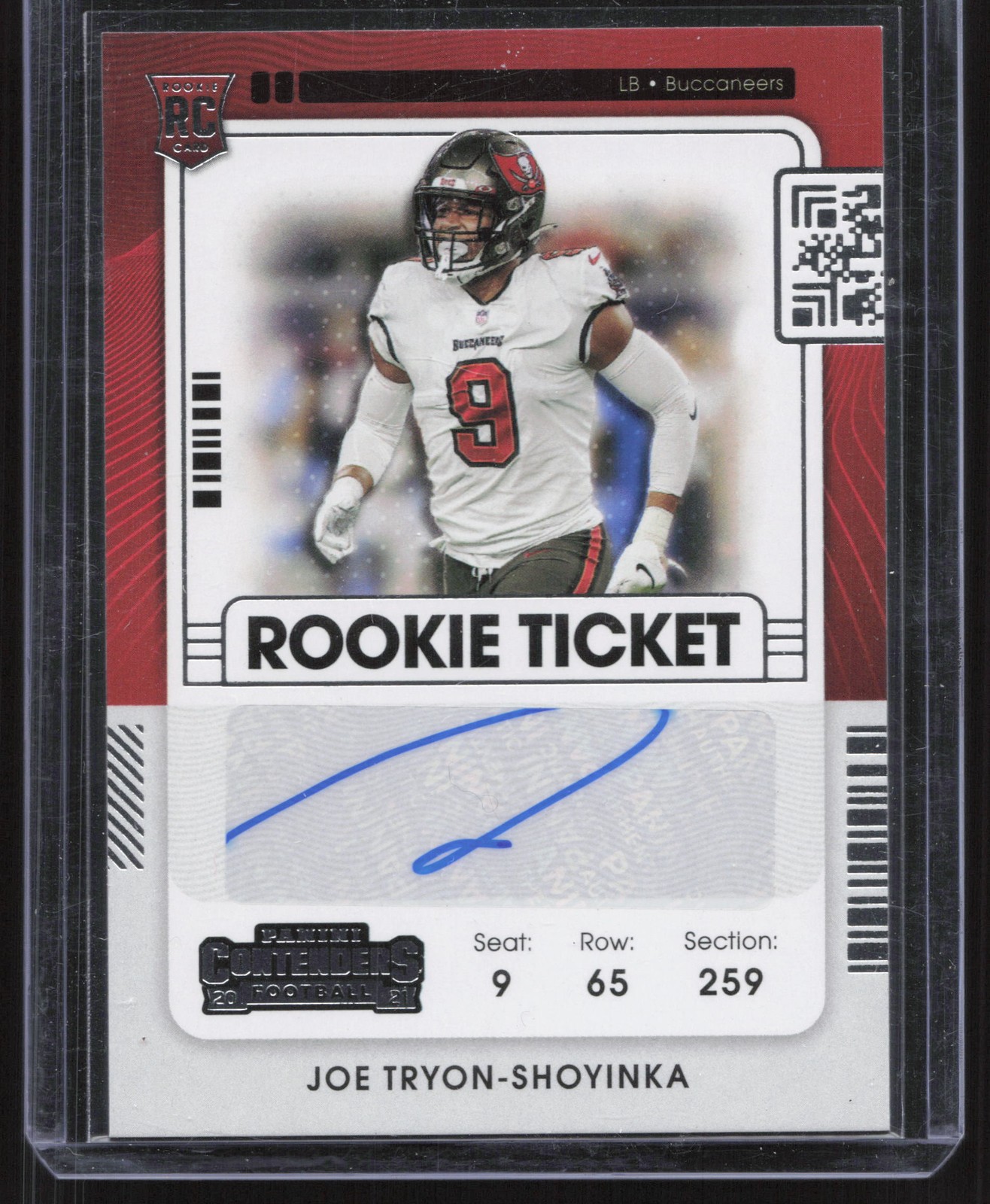 2021 Panini Contenders #160 Joe Tryon-Shoyinka Rookie Ticket Autograph