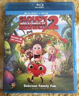 Cloudy With A Chance Of Meatballs 2 Blu Ray DVD Family Movie