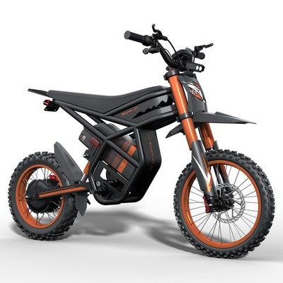 Elektromotorrad 2000W E-Dirt Bike 48V27AH All Terrain E-Mountainbike 65KMH Moped