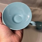 Vtg Melmac Melamine Coffee Cups Lot 4 Turquoise Aqua 1 Prolon Windsor Tan MCM  — photo 8