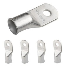 SELTERM 5pcs 3/0 AWG 5/16" Stud Tinned Copper Wire Lugs, Battery Lugs, Ring T...